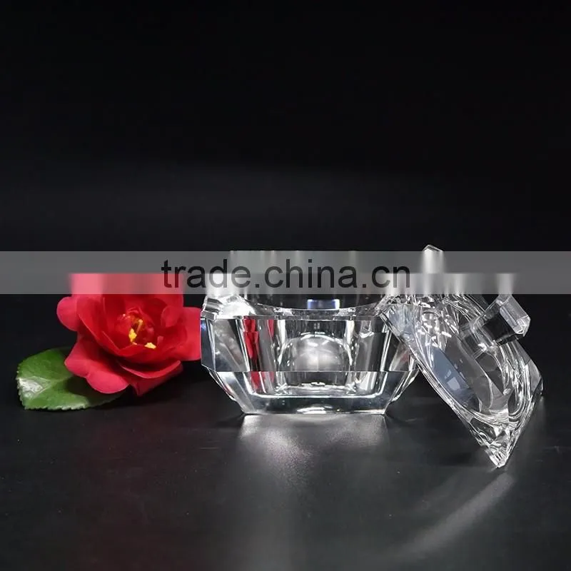 Decorative clear storage box crystal glass jewelry box