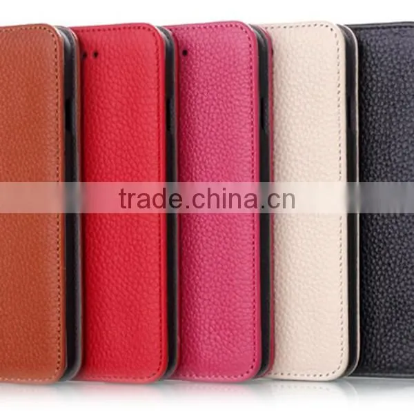For iphone6 leather flip phone case, foldable leather phone cover, pu leather case for iphone6