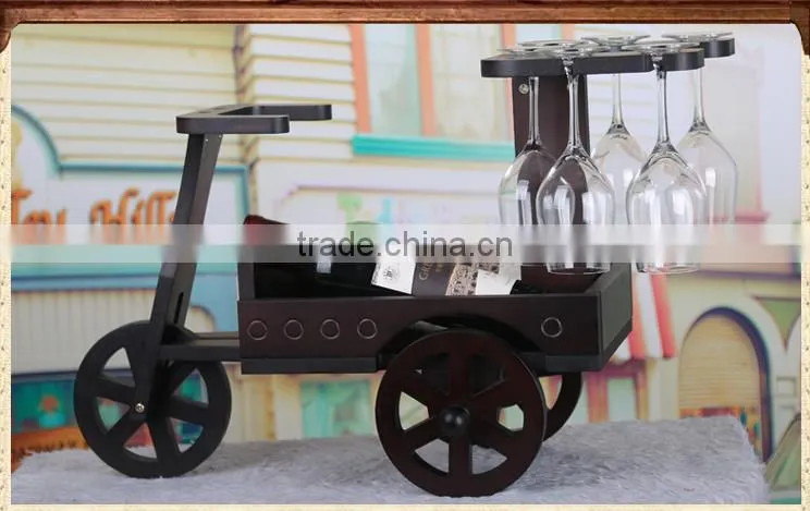 special design animal wine rack for home or hotel decoration horse car shape wine rack
