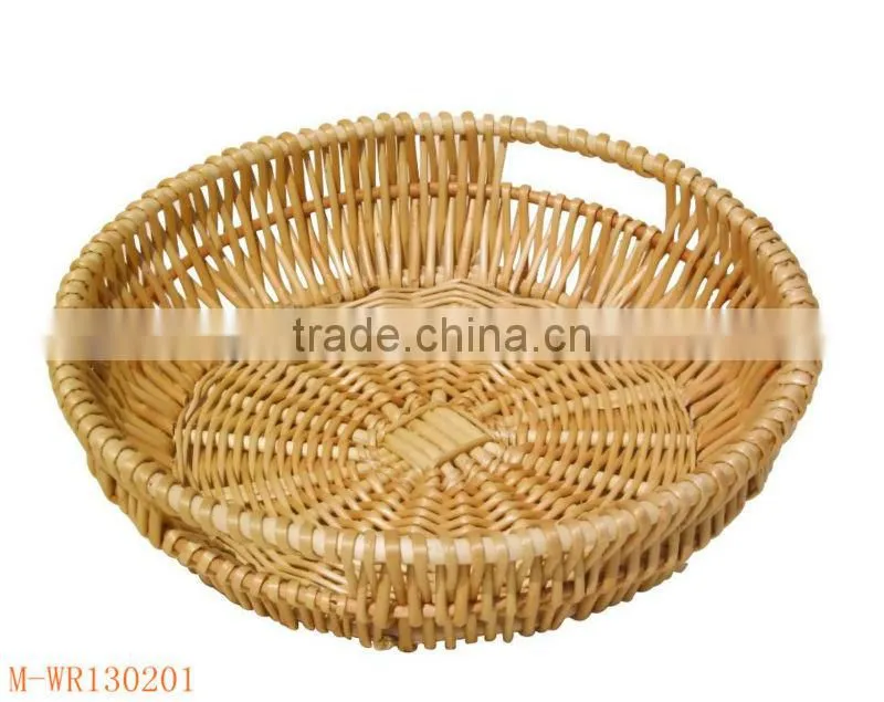 cheap Rectangle wicker storage basket & wicker fruit basket & willow fruit tray