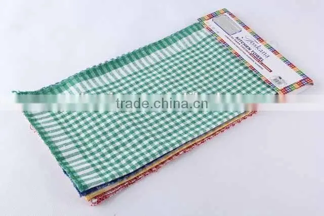 4PC Square two-colored plaid RAG