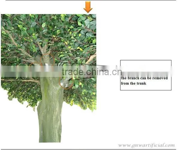 GNW BTR013 artificial tree branches and leaves for garden decoration