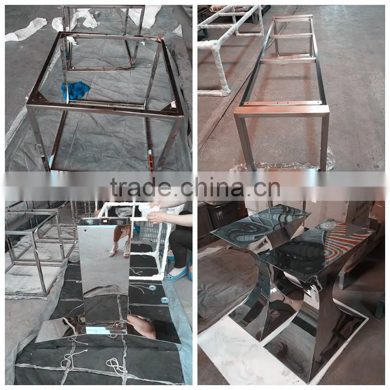 Stainless steel dining table base