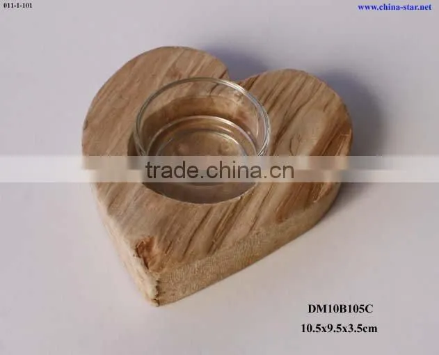 drift wood tealight stand