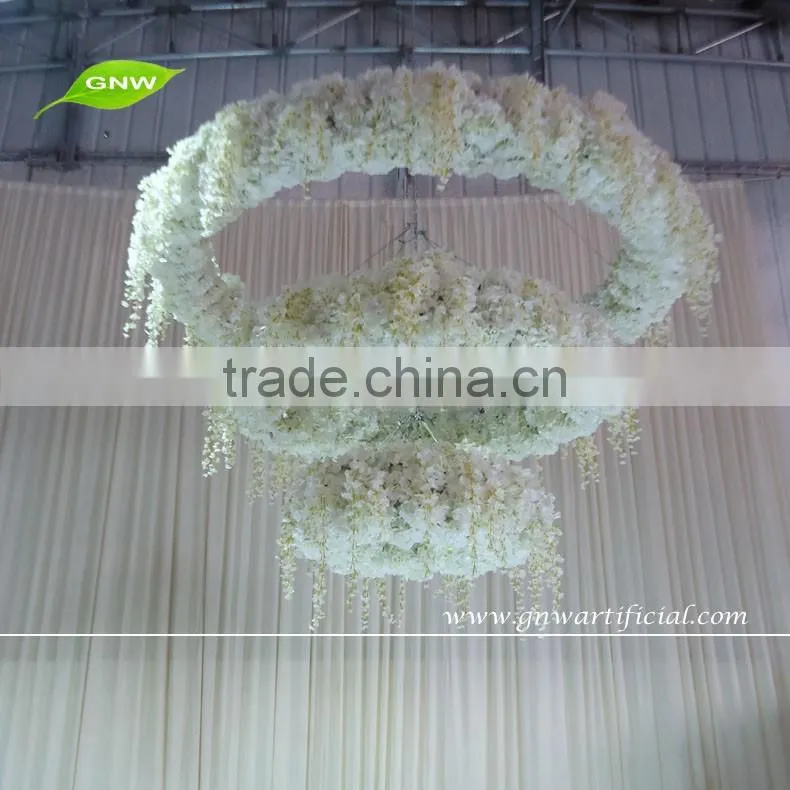 GNW FLW1606012-CL Hot sale white roll up flower wall for wedding backdrop