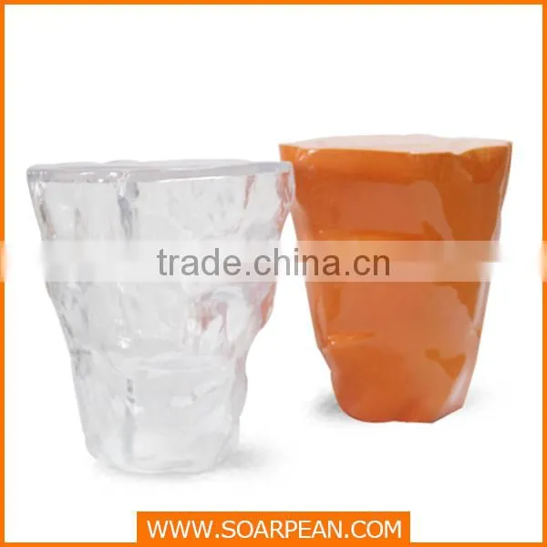 multifunctional shopping mall fiberglass stool chair with flowerpot