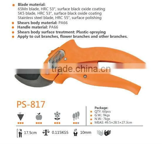 (PS-817)7" Gaden use pruning shears/Pruners
