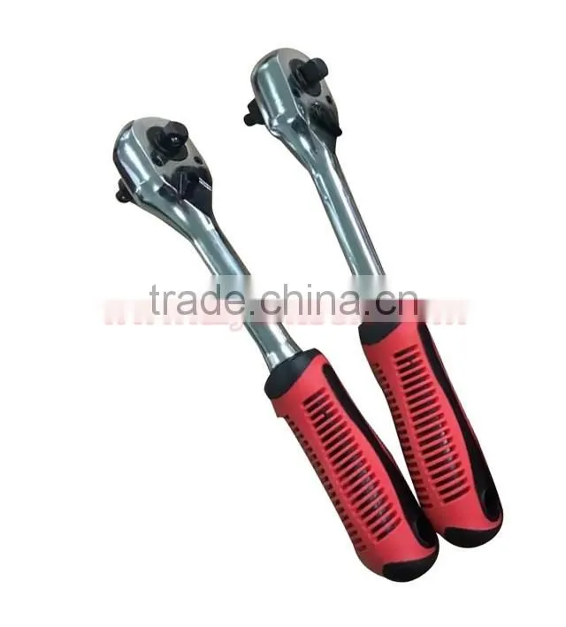 1/2", 3/8", 1/4" 3 ways ratchet handle wrench socket set repair tools