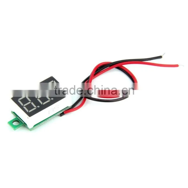 1pcs Mini digital dc voltmeter Red LED Panel Voltage Meter 3-Digital Adjustment Voltmeter digital ammeter and voltmeter