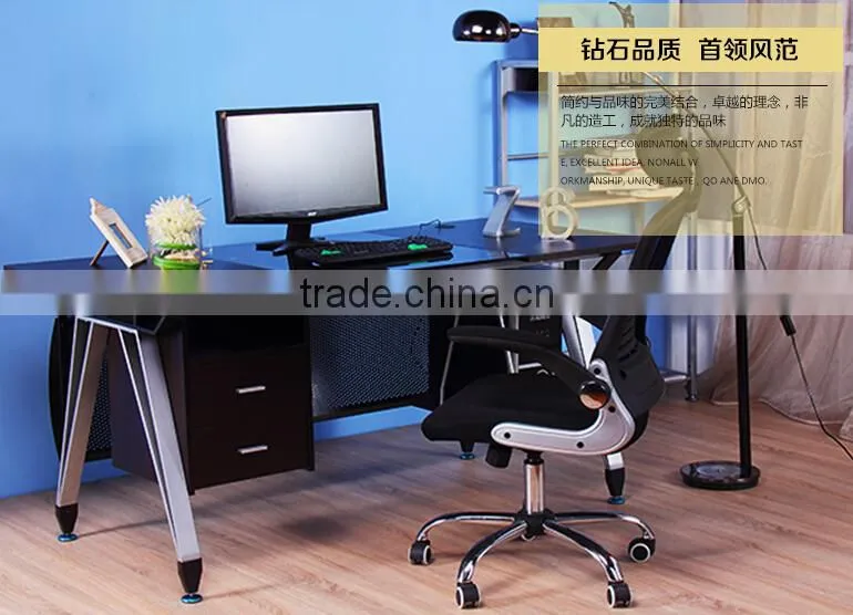 Office table popular Tempered glass office desk