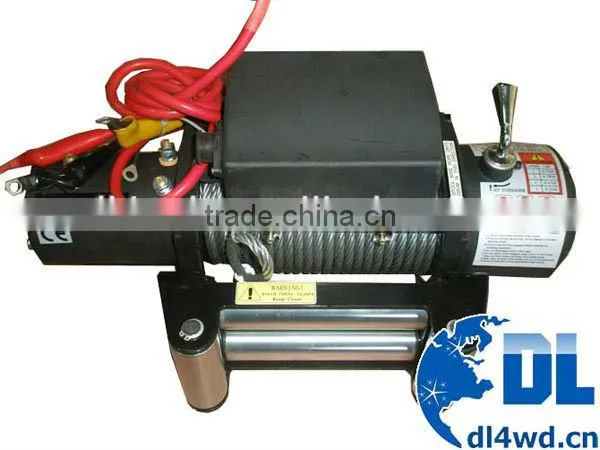 off road recovery winch 12v, 4x4 electric mini winch