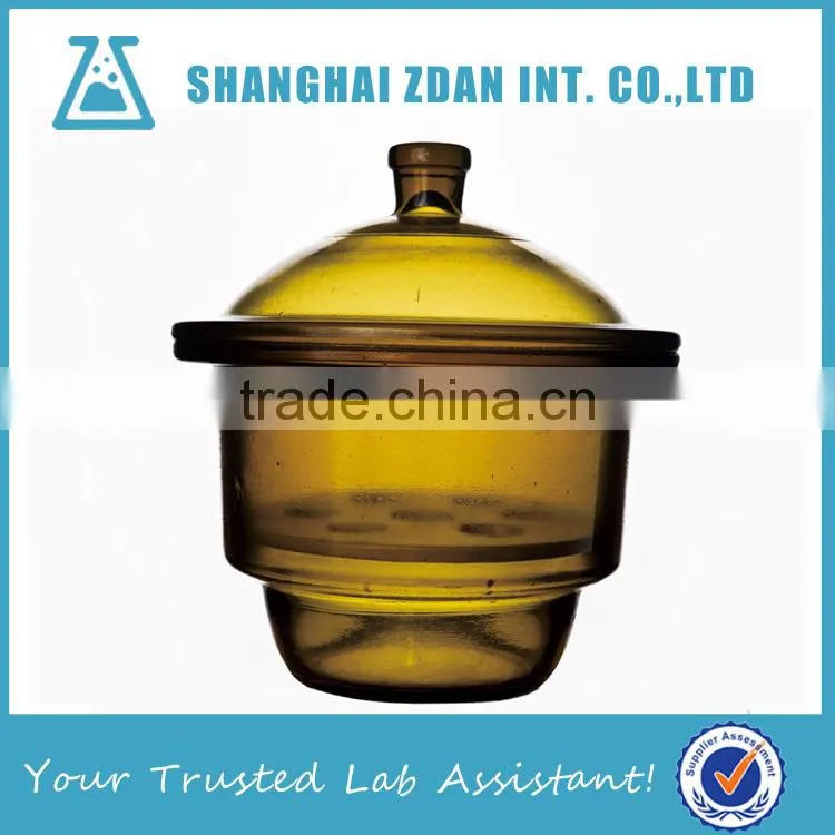 Glass Brown Desiccator With Top Knob,Dryer For Laboratory Glassware