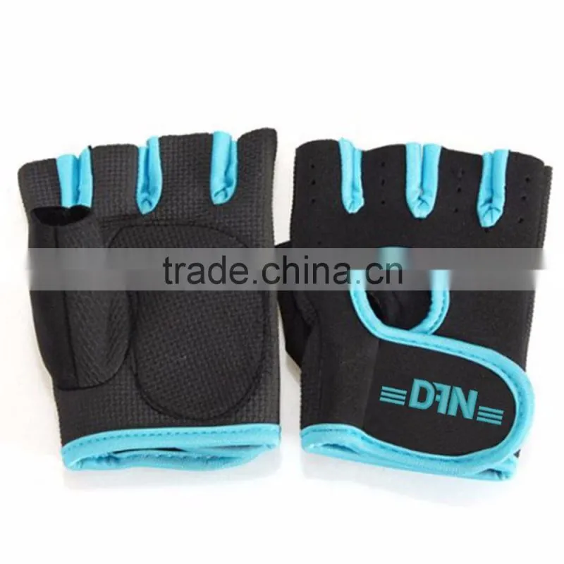 Professional Custom Weight Lifting Gloves with Embroidery Silicon Printing