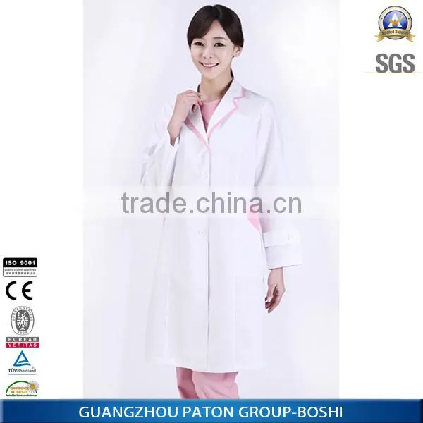 Wholesale 100% Cotton White Lab Coat For Doctors