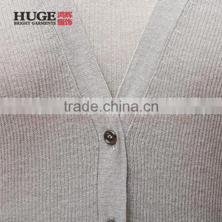 Sheer Cotton and Nylon knitted cardigan, ladies cardigan, long cardigan with full button closure
