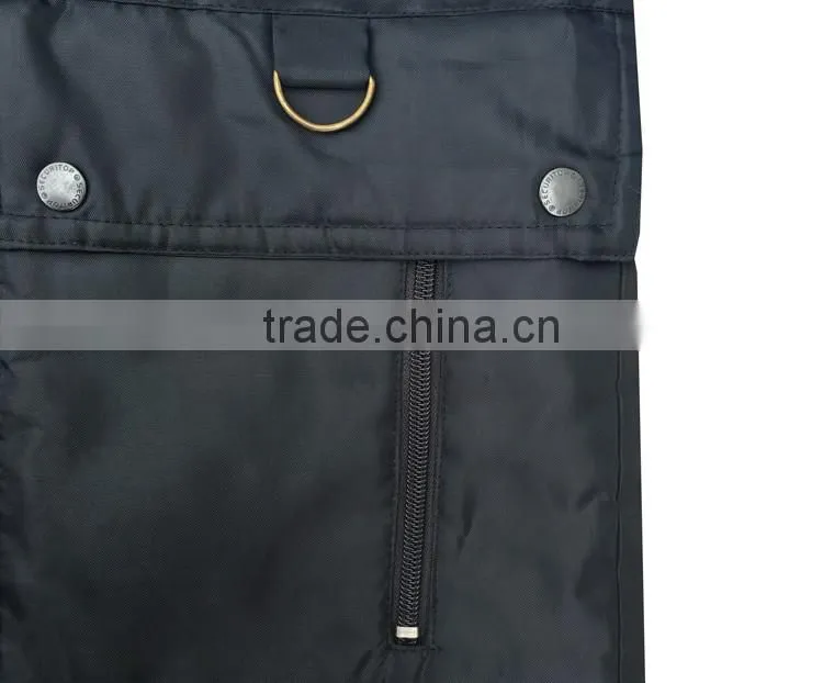 Mens two color hoodies parka for men blue coat