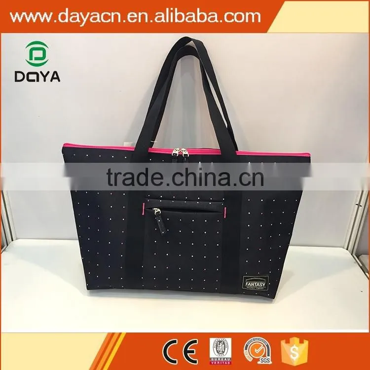 2017 hot sales wholesales custom polyester women tote bag
