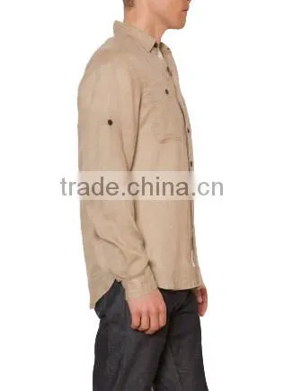 men's 100% linen shirt