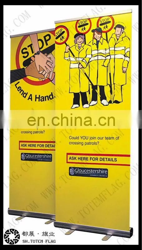 Digital Roll Up Banner , Roll Up Banners For The Trade Show , Flex Roll Up Banner