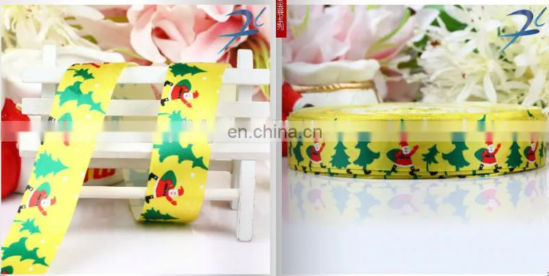 hot sell stock printed christmas ribbon