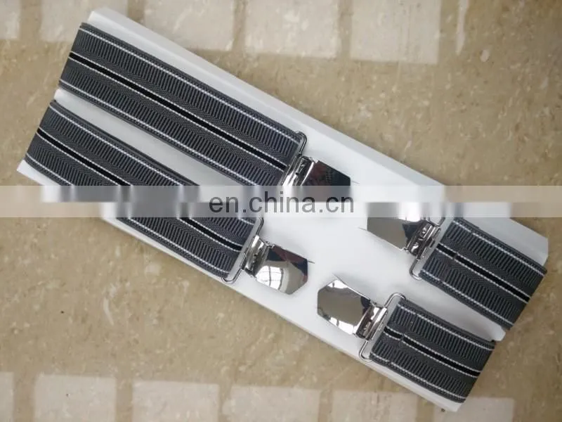 Germany and UK customer design high quality heavy clips men suspenders pants suspenders