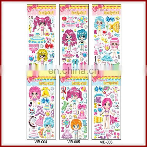 Halloween self-adhesive foam stciker kids room decoration 3d stickers