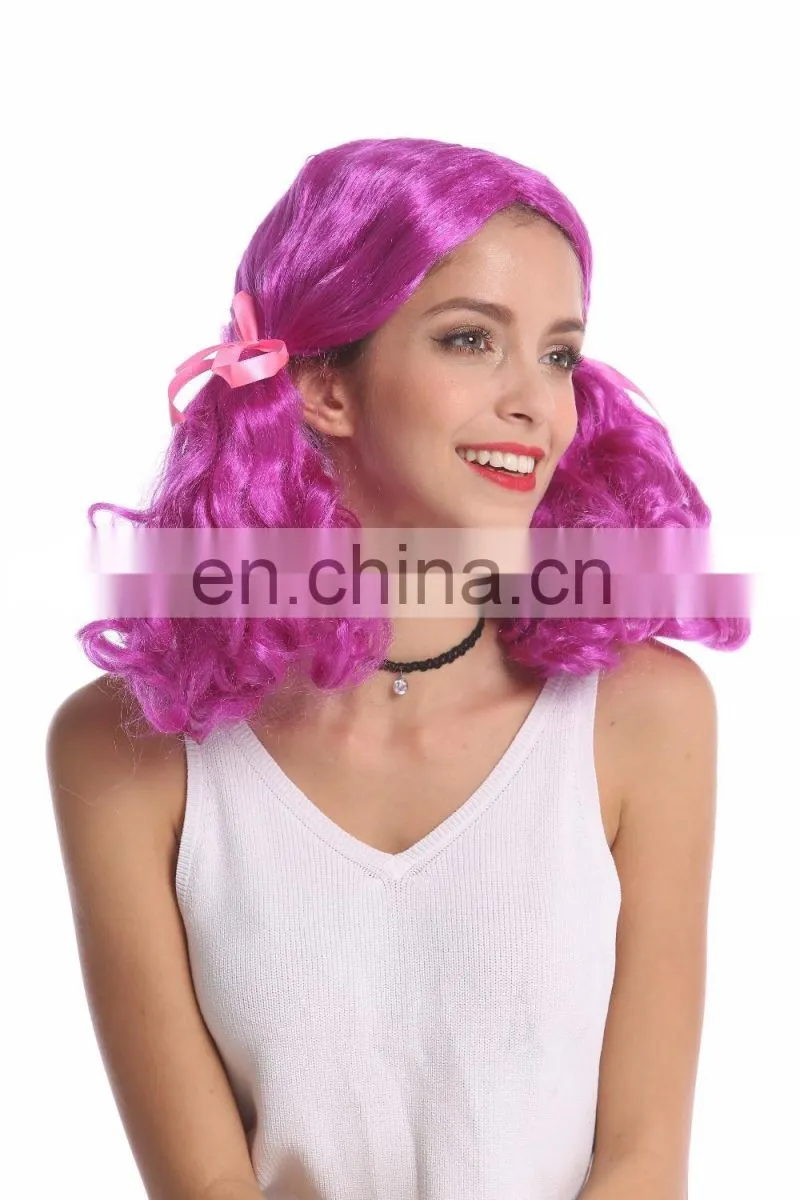 Lolita purple pigtail party cute wigs P-W208