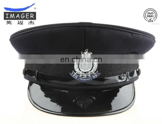 uniform military captain cap with metal badge