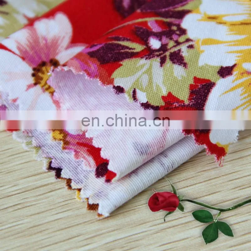Shaoxing textile 2014 good quality and good hand feeling printed twill CTN/SP twill fabric