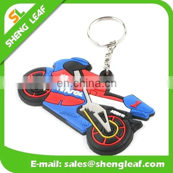 Custom cap shaped 3D logo soft pvc rubber keychain