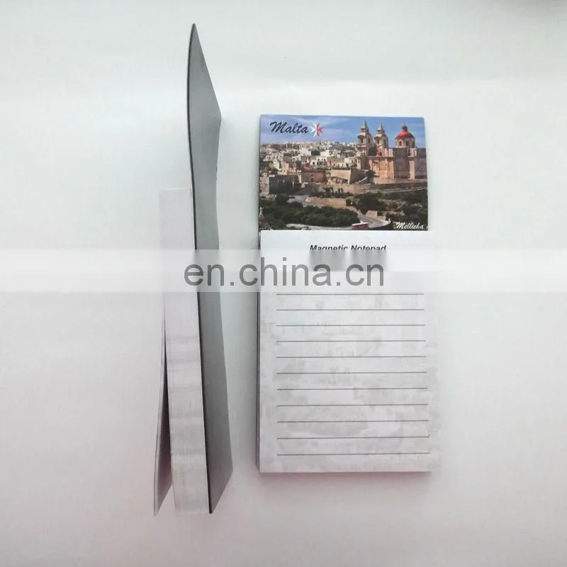 Guangzhou factory produc fridge magnet note pad