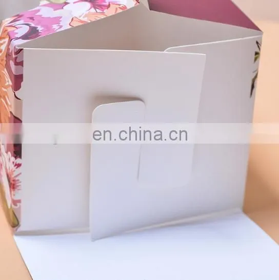 Baking packaging & paper frozen cake box with transparent window