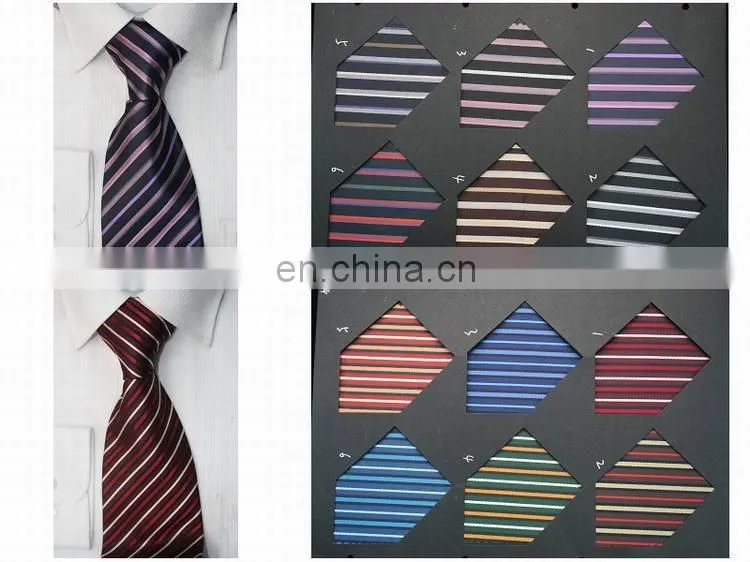 polyester jacquard woven fabric stripe neckties