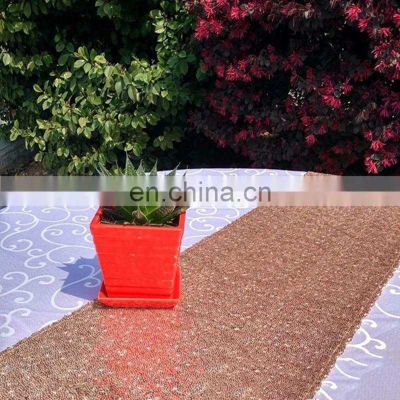 Sequin Glitter Table Runner Cloth For Wedding Home Decor Gold Silver Champagne Color
