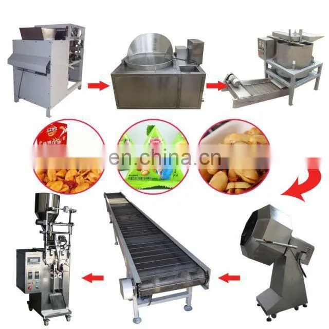 flavored chocolate nuts purple potato fish skin peanut matcha peanut bean sugar peanut coating production line