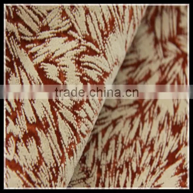 100 Polyester flocked chiffon fabric Velvet Sofa Fabric Flock On Flock Sofa Fabric