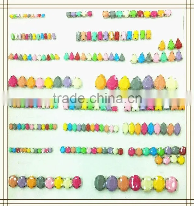 Fancy candy color claw crystal acrylic stone