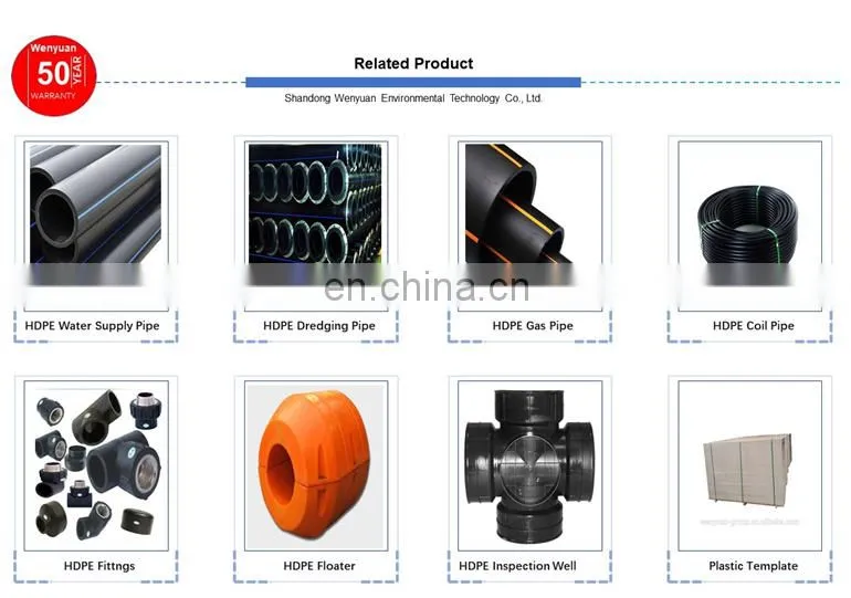 PN4-20 Plastic Dredging Pipe with Floats for Sale HDPE Pipe