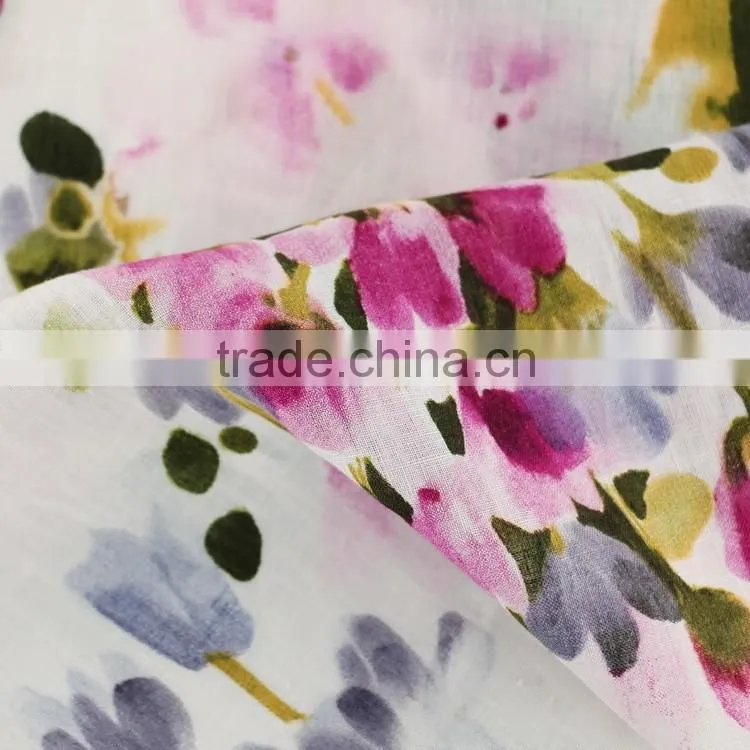 17*21 printed linen fabric,women's fashion dress fabric,100% linen fabric