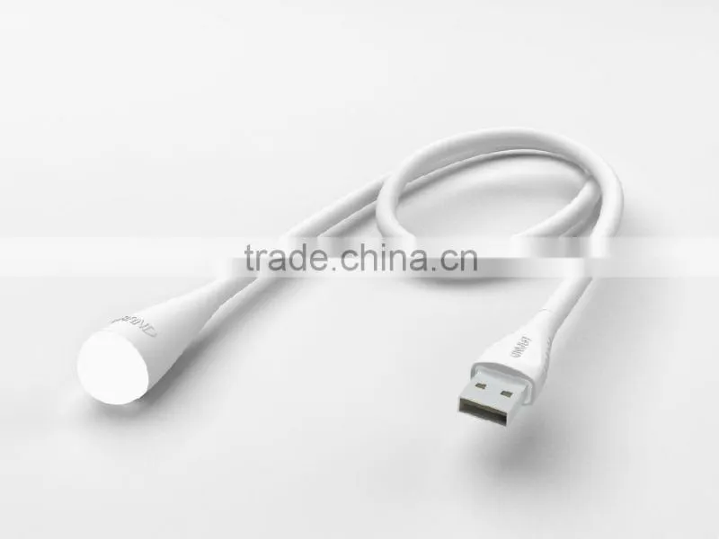 white color pc USB connect light LED USB light muti-color 0.5w DC 3V black bendable easy carrying