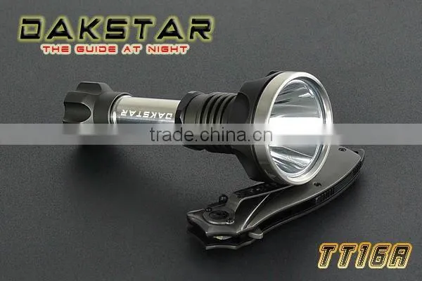 DAKSTAR TT16A CREE XML T6 1050LM 18650 Superbright Aluminum Police Rechargeable Emergency Tactical Led Flashlight Torch