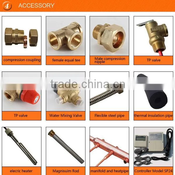 TOP 10 solar collector company in Haining produce vaccum tube Heat pipe solar collector
