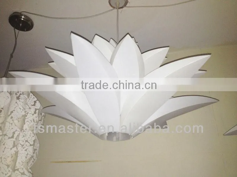 40w acrynic floral pendant light pp material pendant in petal featured shape lamp for home /restaurant