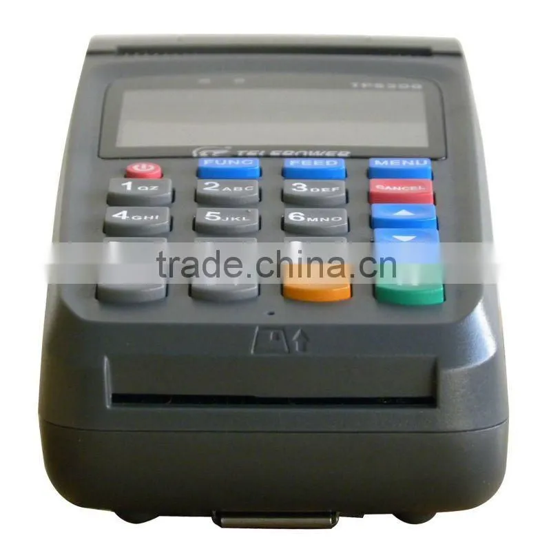GPRS POS, Quad-band 850/900/1800/1900mhz GSM GPRS wireless sms printer