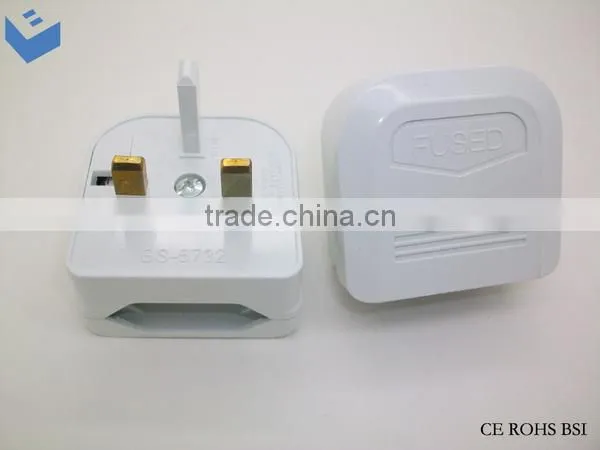 Reliable Design CE ROHS BSI Approved UK HK Ireland Malaysia Jordan Type G to EU Schuko Type C plug travel adapter converter