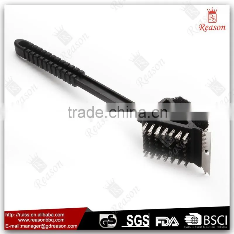 Long handle BBQ copper wire cleaning brush