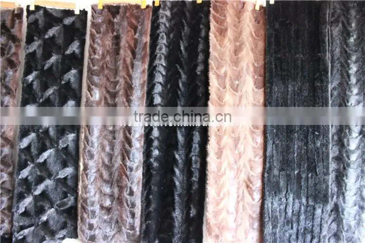 Hot Selling Fashion Stripes Real Fox Fur Plates For Garment
