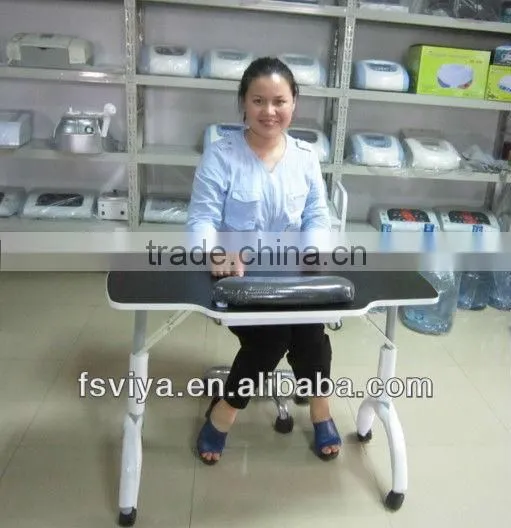 VY-8607C Beautiful pink nail salon equipment nail tables for sale