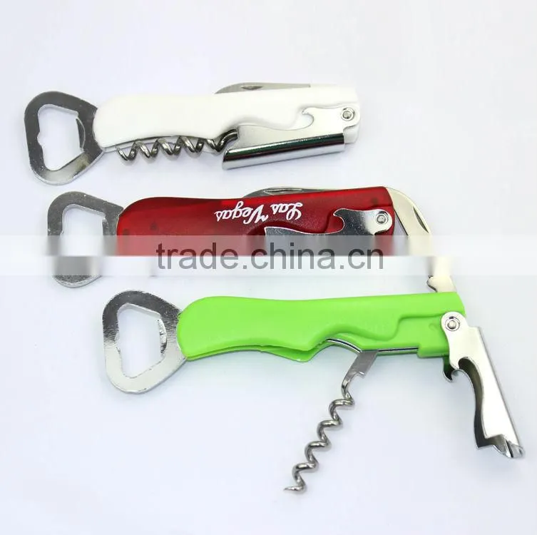 Green color corkscrew wine opener