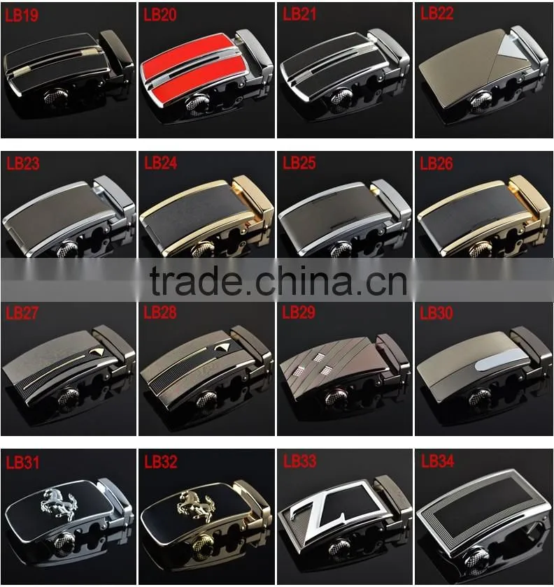 Fashion Cowhide Waistband Men's Automatic Buckle Full Grain Leather Belt